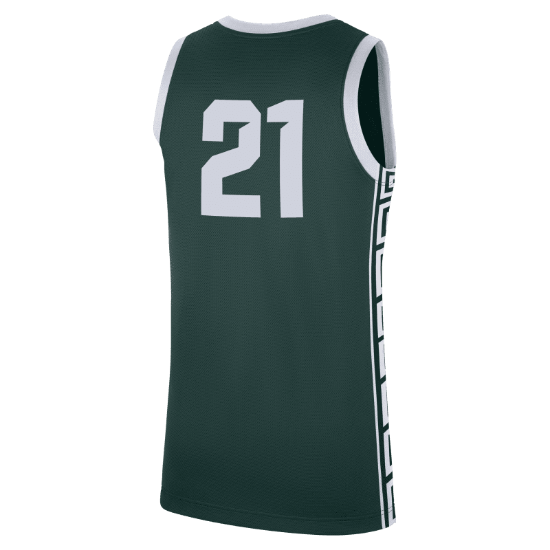 1 CN3609 330 GreenReplicaBBallJersey Back