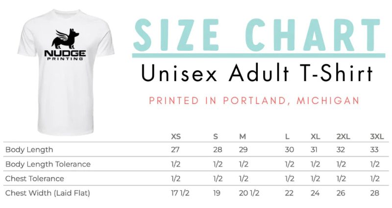 Unisex Adult T Shirt Size Chart New Nudge 6dafa571 57f6 4354 abf9 3e40911fccd3